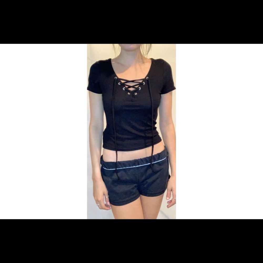 Black crop top